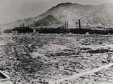The devastation at Nagasaki