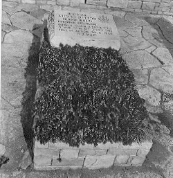 His grave at Mount Carmel.