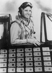 McCampbell in cockpit of Hellcat